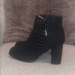 Black Suede Booties